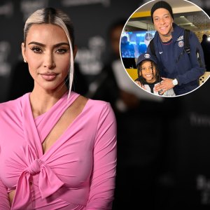Promo Kim Kardashian and Son Saint Attend Messi Soccer Match Meet Mbappe
