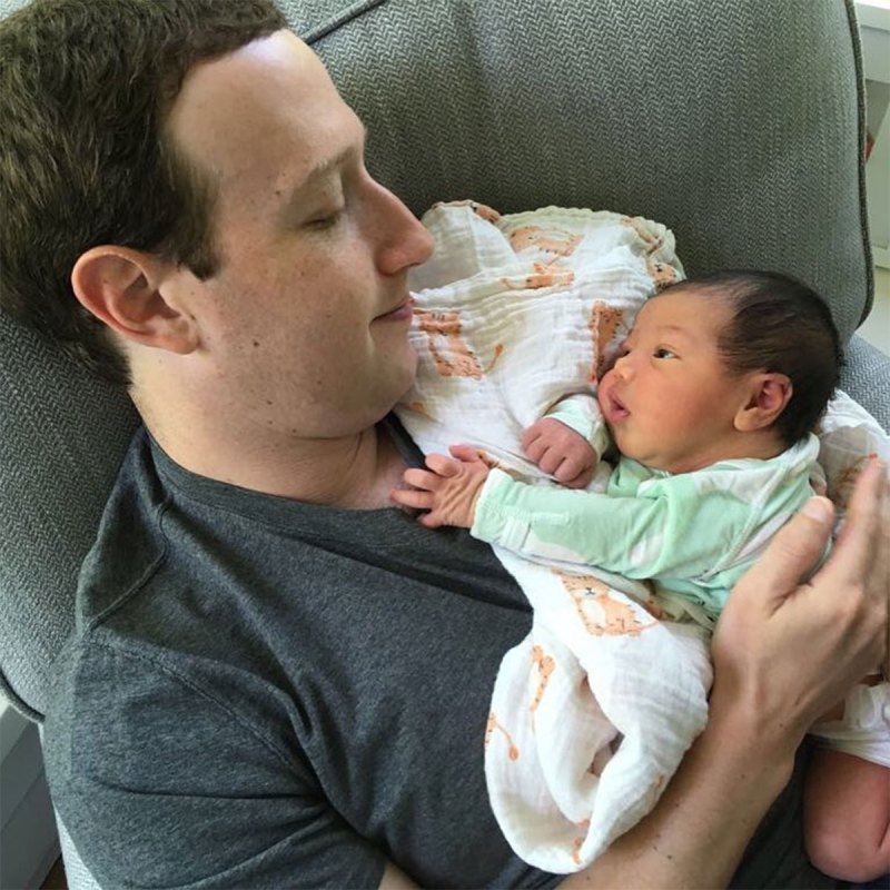 September 2017 Facebook Founder Mark Zuckerberg and Wife Priscilla Chan Family Album