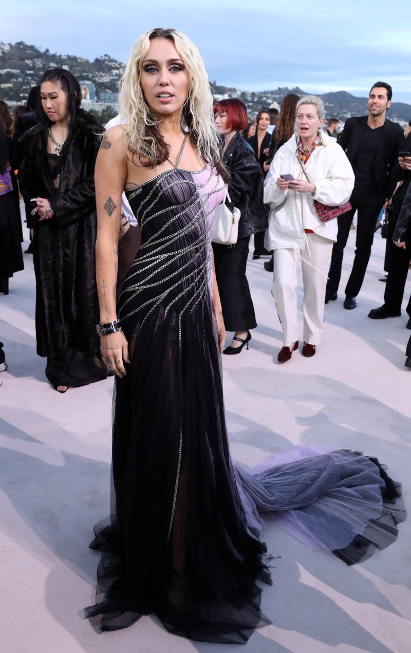 Versace Brings Out Elton John, Miley Cyrus and More for Glitzy Fall ...