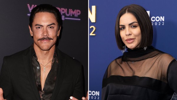 Watch Tom Sandoval Joke About Hooking Up With Katie Maloney in Joint Interview With Tom Schwartz blue skirt
