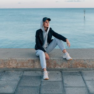 Woman-Wearing-Joggers-Stock-Photo