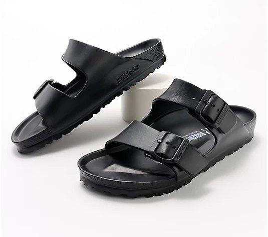 black Birkenstock sandals