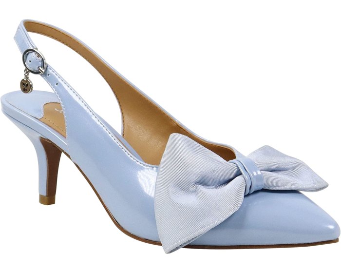 blue kitten heels