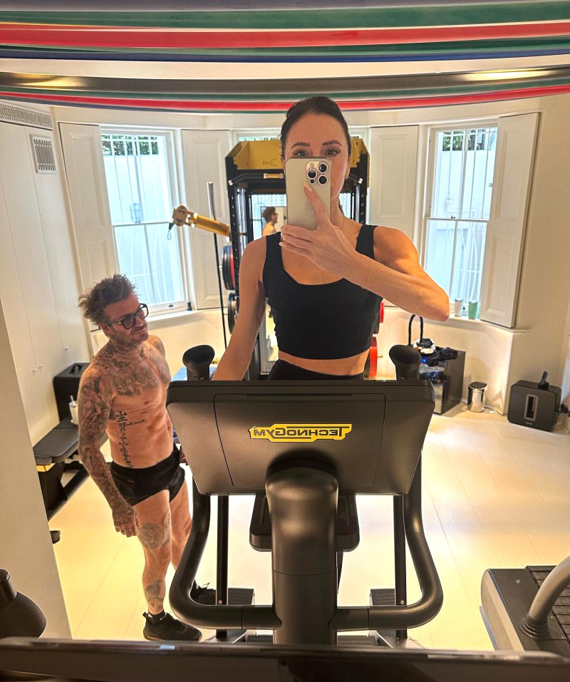 Who Works Harder? Victoria Beckham Trolls David Over Joint Fitness Routine
