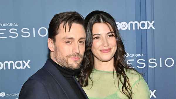 Kieran Culkin Makes Rare Red Carpet Appearance With Wife Jazz Charlton at the Succession Season 4 Premiere