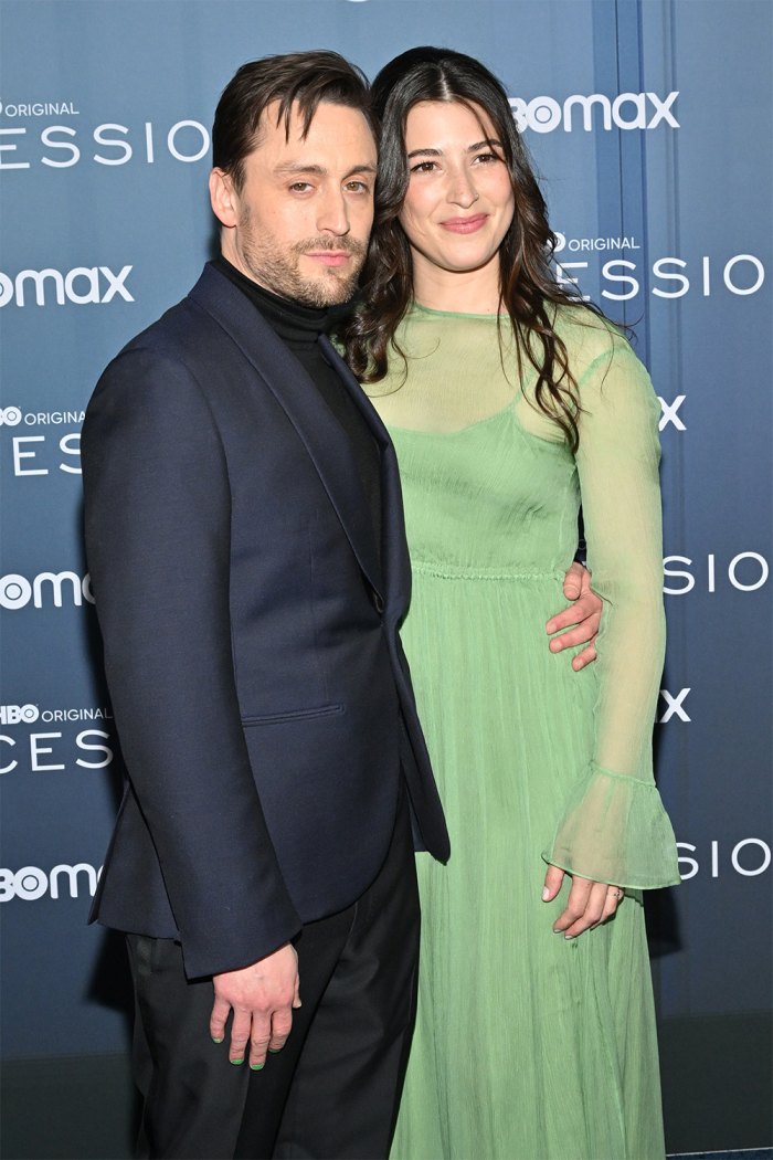 Kieran Culkin Makes Rare Red Carpet Appearance With Wife Jazz Charlton at the Succession Season 4 Premiere