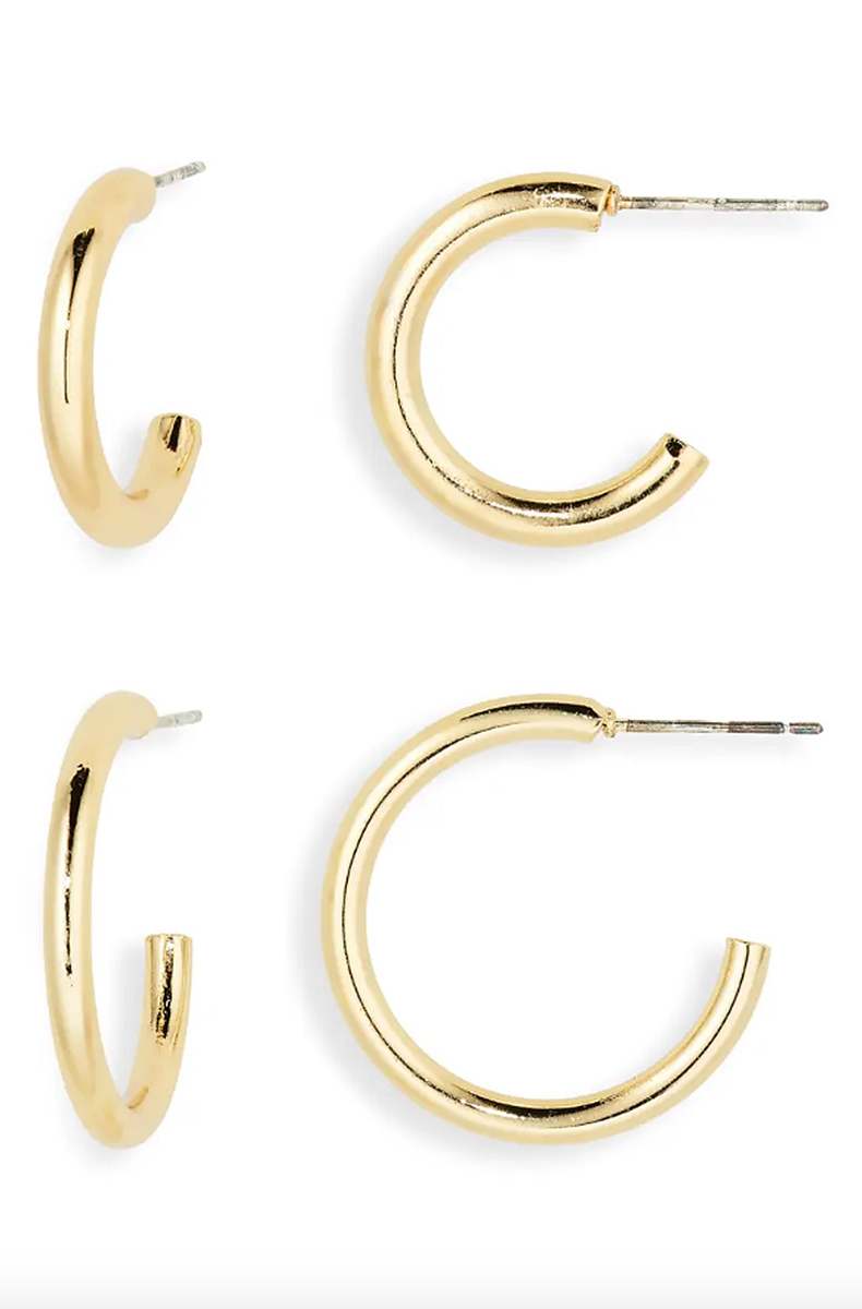 nordstrom-spring-fashion-under-50-gold-plated-hoop-earrings