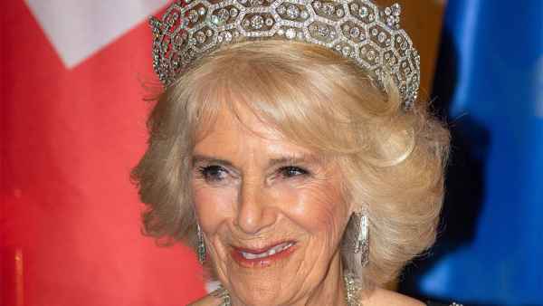 Queen Consort Camilla Beams in Boucheron Diamond Tiara at State Banquet in Germany, Honors Queen Elizabeth II With Jewels