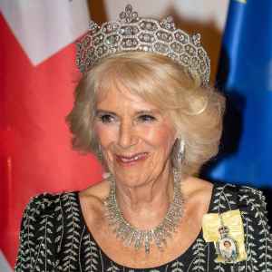 Queen Consort Camilla Beams in Boucheron Diamond Tiara at State Banquet in Germany, Honors Queen Elizabeth II With Jewels