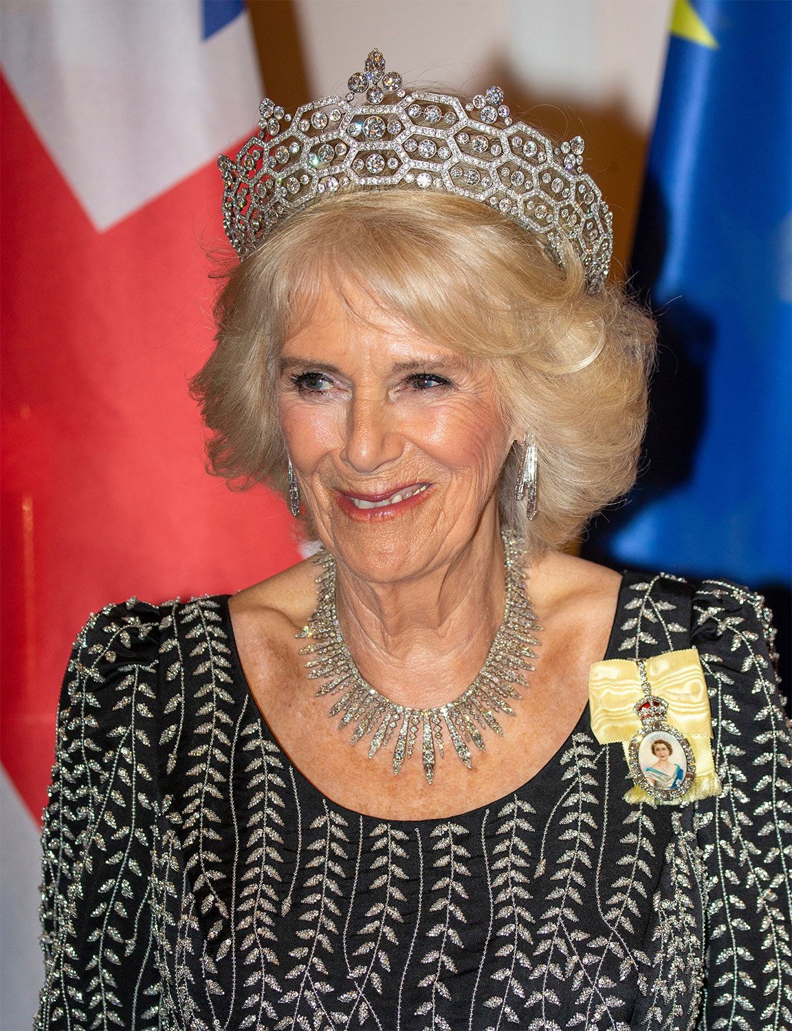 Queen Consort Camilla Wears Tiara Queen s Jewels In Germany Us Weekly Queen Consort Camilla Wears Tiara Queen s Jewels In Germany Us Weekly