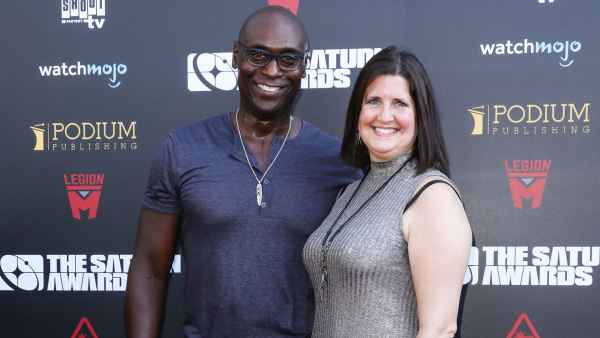 Lance Reddick and Stephanie Reddick