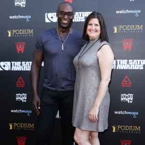 Lance Reddick and Stephanie Reddick