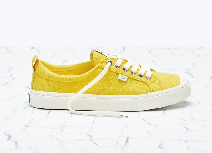 yellow Cariuma sneakers