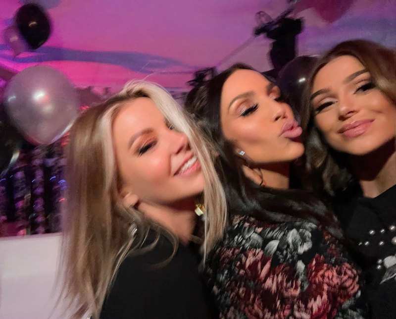 ‘Vanderpump Rules’ Costars Scheana Shay and Raquel Leviss’ Ups and Downs white and black balloons