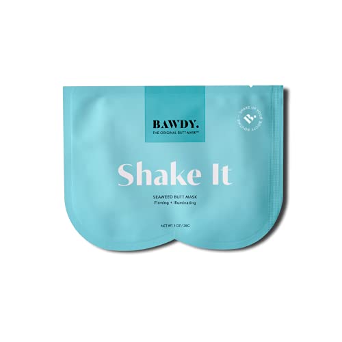 BAWDY Shake It - Marine Algae Beauty Mask for Your Butt - Firming + Illuminating Mask for Your Behind - 2 Sheets, One for Each Cheek - Clean Beauty Mask for Your Butt (2 Sheets - <a href=