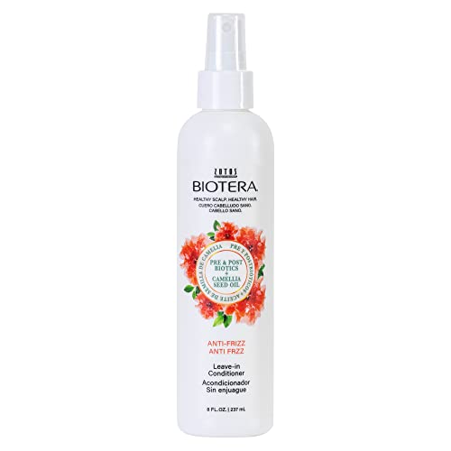Biotera Anti Frizz Intense Smoothing Leave-in Conditioner | Extra Conditioning & Defrizzing | Frizzy or Unruly Hair | Vegan | 8 Fl Oz