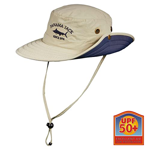 Panama Jack Boonie Fishing Hat - Lightweight, Packable, UPF (SPF) 50+ Sun Protection, 3