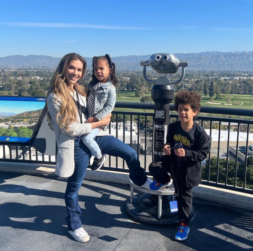 Allison Holker with Zaia and Maddox
