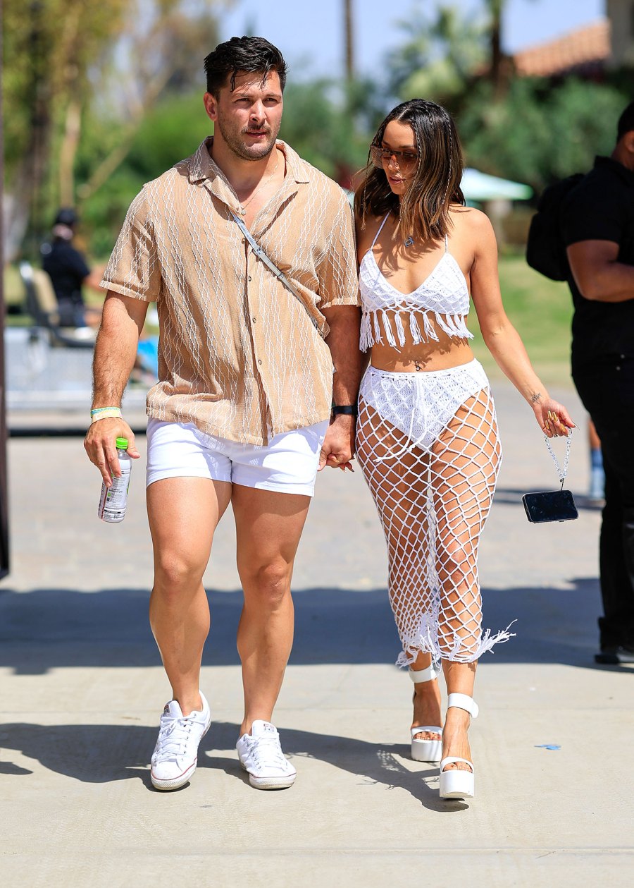 Brock Davies and Scheana Shay Inside Coachella 2023