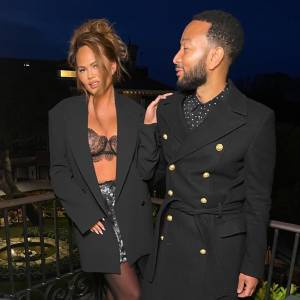 Chrissy Teigen Wears Lace Bra While on Date With John Legend