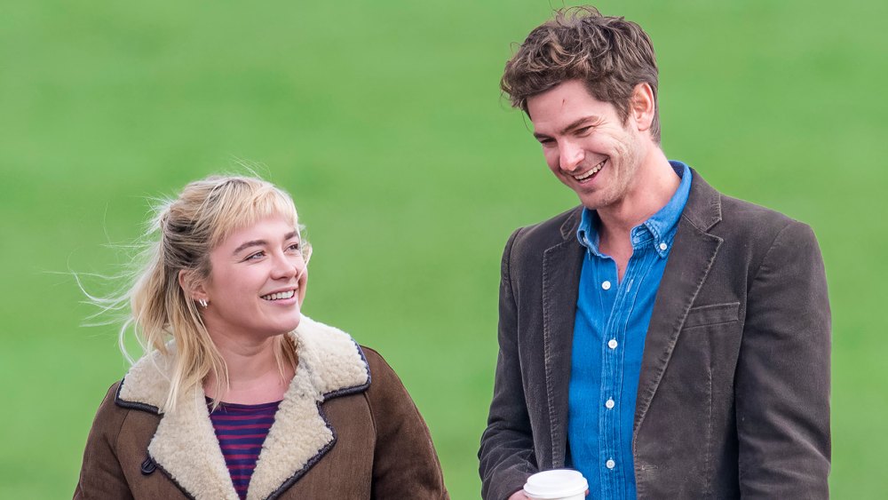 Florence Pugh and Andrew Garfield Film We Live in Time in London Photos 688