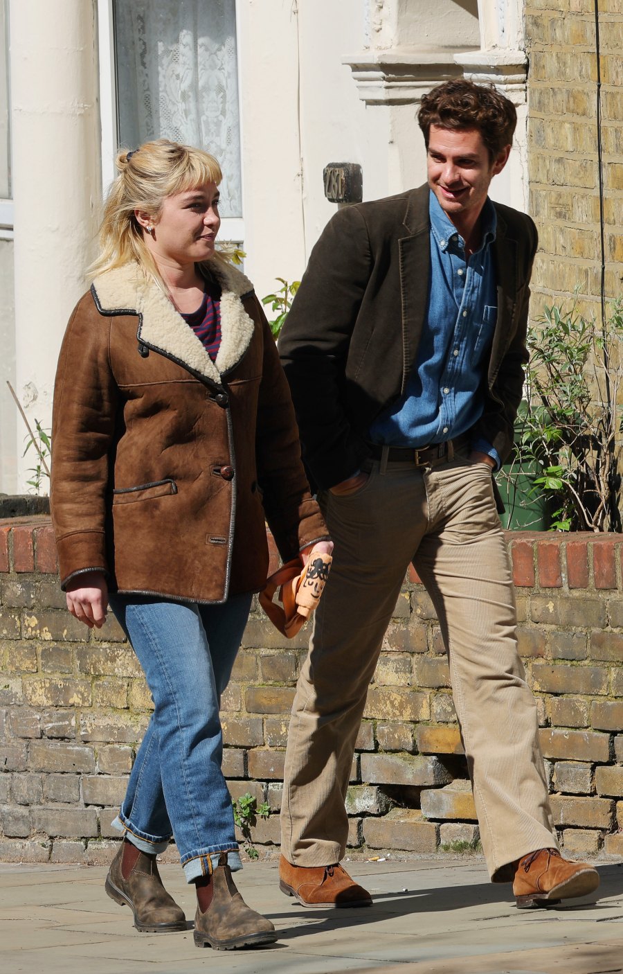 Florence Pugh and Andrew Garfield Film 'We Live in Time' in London- Photos - 692
