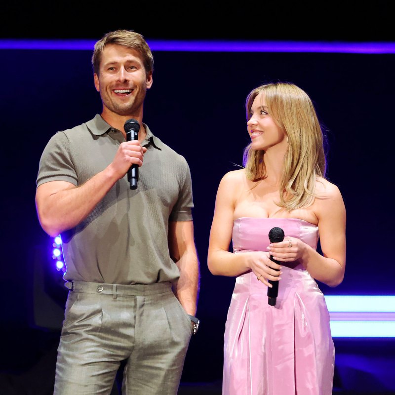 Glen Powell and Sydney Sweeney Beam at CinemaCon Photo Call for Anyone But You 4