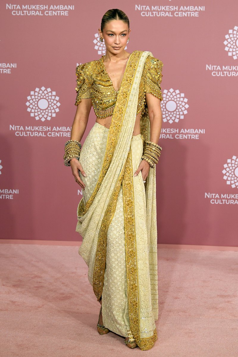 Gigi Hadid Celebrities Attend Opening Of India’s Newest Cultural Landmark Nita Mukesh Ambani Cultural Centre (NMACC)