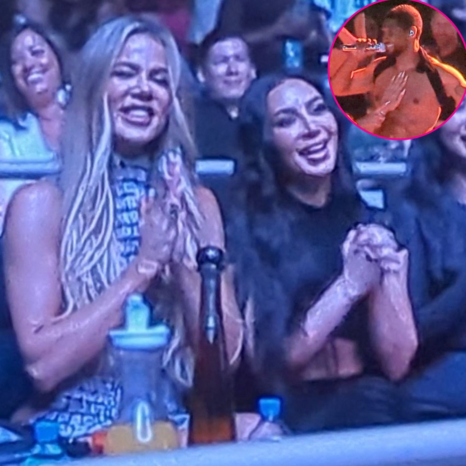 Khloe Kardashian and Kim Kardashian Have the Time of Their Lives at Usher's Las Vegas Residency: Photos