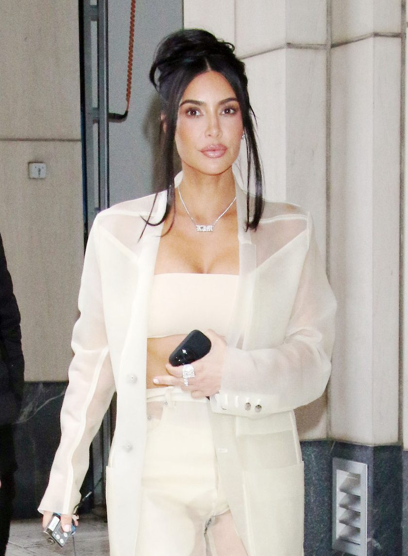 Kim Kardashian Takes a Fashion Risk in Completely Sheer Pants: Pics