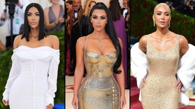 Kim Kardashian's blikken op het Met Gala door de jaren heen 532