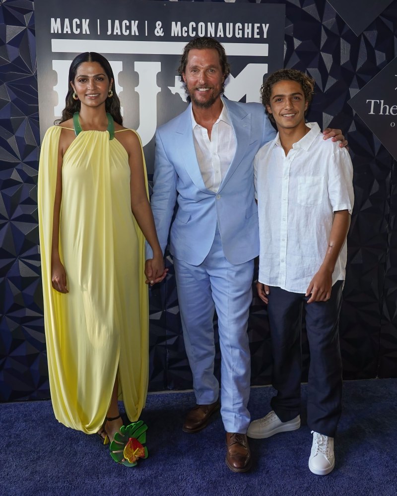 Matthew McConaughey, Camila Alves and Levi at Mack, Jack & McConaughey Gala