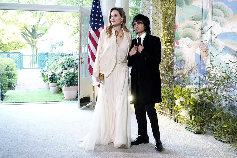 Mother-Son Date Angelina Jolie and Son Maddox Make Rare Joint Appearance at White House State Dinner