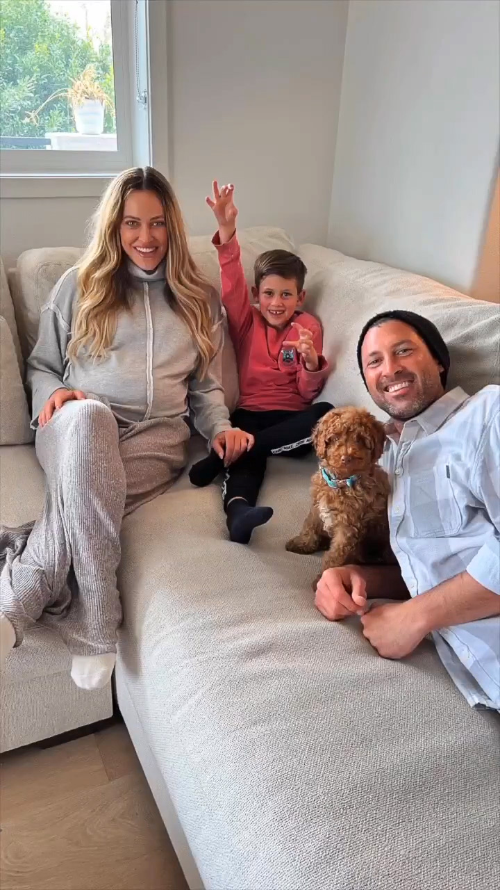 Peta Murgatroyd and Maksim Chmerkovskiy Surprise Son Shai, 6, With New Puppy Before Baby No. 2’s Arrival - 088