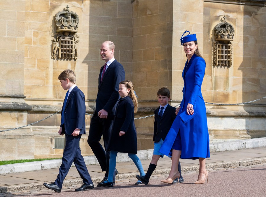 Prince William and Princess Kate with George, Charlotte and Louis