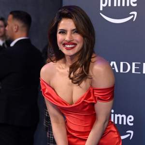 Priyanka Chopra in Corset Dress for Citadel Premiere