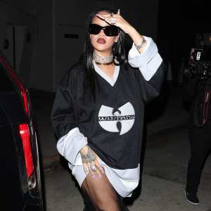 Rihanna Steps Out in Tulle Look