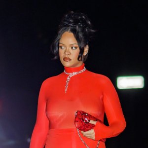 Rihanna in Red 4 24