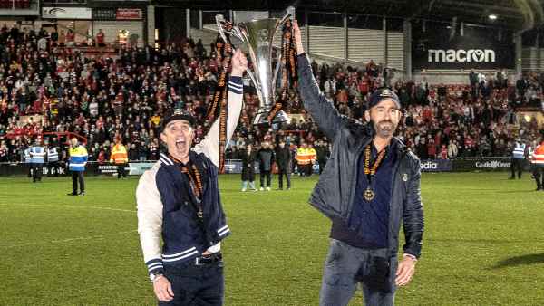 Ryan Reynolds and Rob McElhenney Get Emotional After Wrexham AFC Wins Promotion: 'I'm Still a Little Speechless'