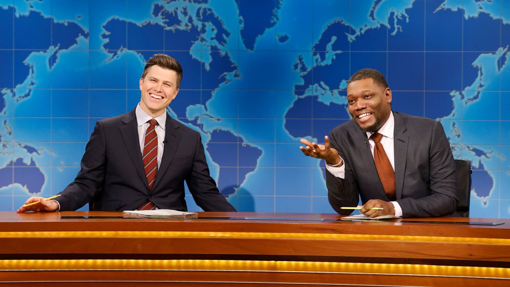 Michael Che Hosts First Weekend Update on SNL With Colin Jost: Watch
