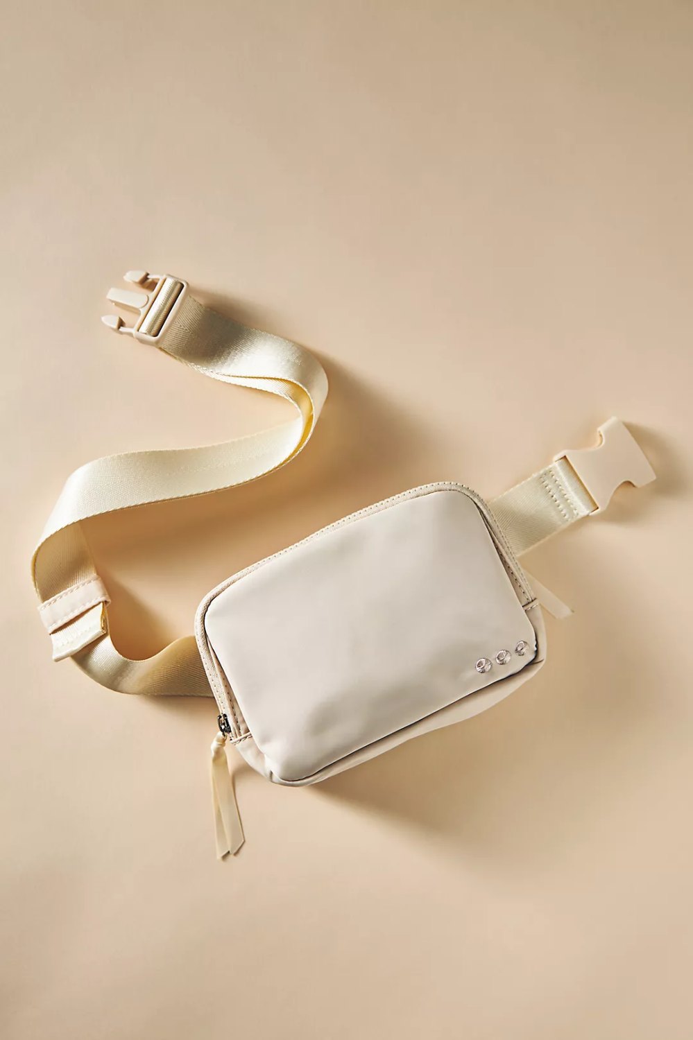 cream belt bag