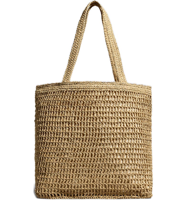 Madewell straw Transport Tote