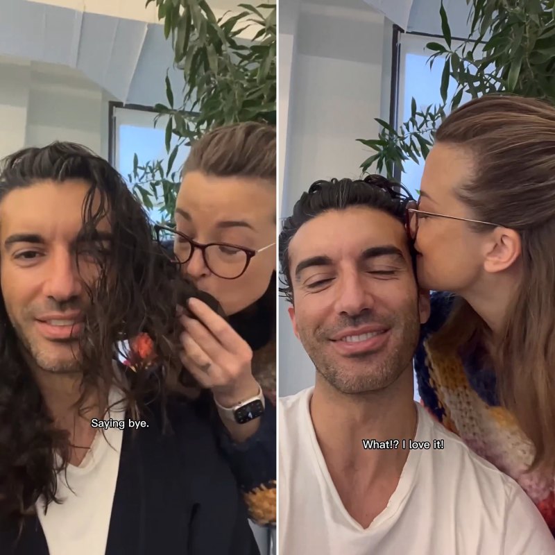 Aww! Justin Baldoni’s Wife Emily Kisses His Long Hair Goodbye Before Cut