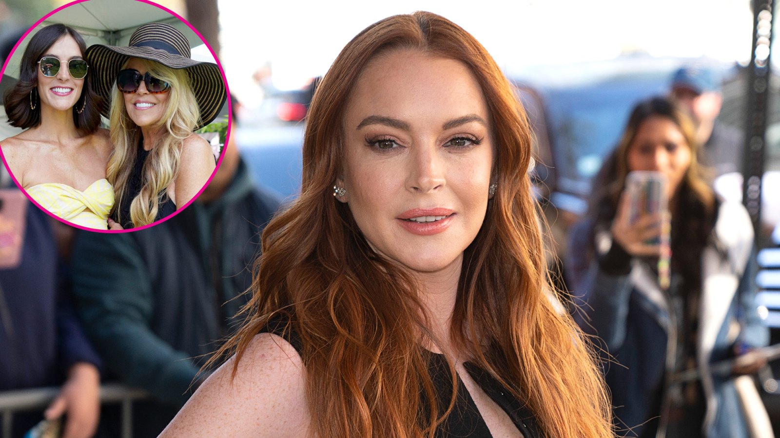 Pregnant Lindsay Lohan Celebrates 1st Child's Arrival at Baby Shower With Mom Dina, Sister Ali: Photo