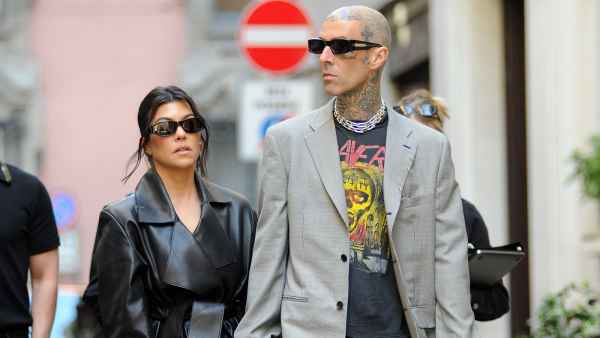 Travis Barker and Kourtney Kardashian Break Down Behind-the-Scenes Details From Their Italian Nuptials: Helicopter Drops, Wedding Day Boat Jumps and More