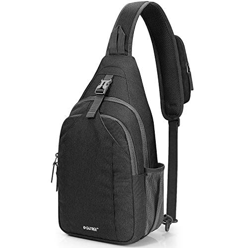 G4Free Shoulder Bag RFID Blocking Backpack Crossbody Chest Pack Rucksack for Hiking Travel (Black)