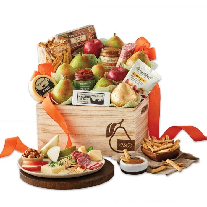 pear and cheese gift basket