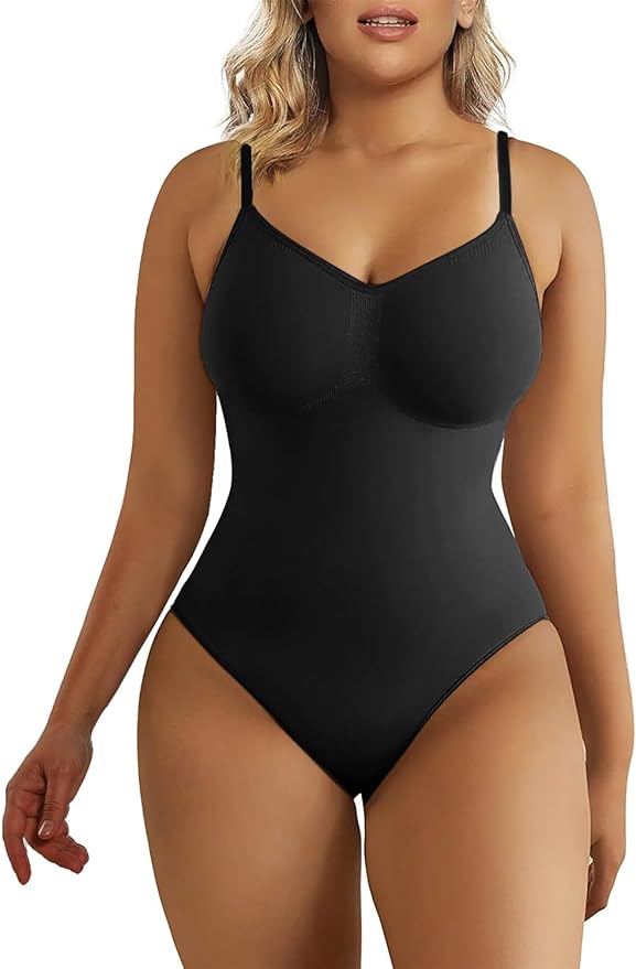 SHAPERX Tummy Control Shapewear Seamless Sculpting Thong Body Shaper Tank Top