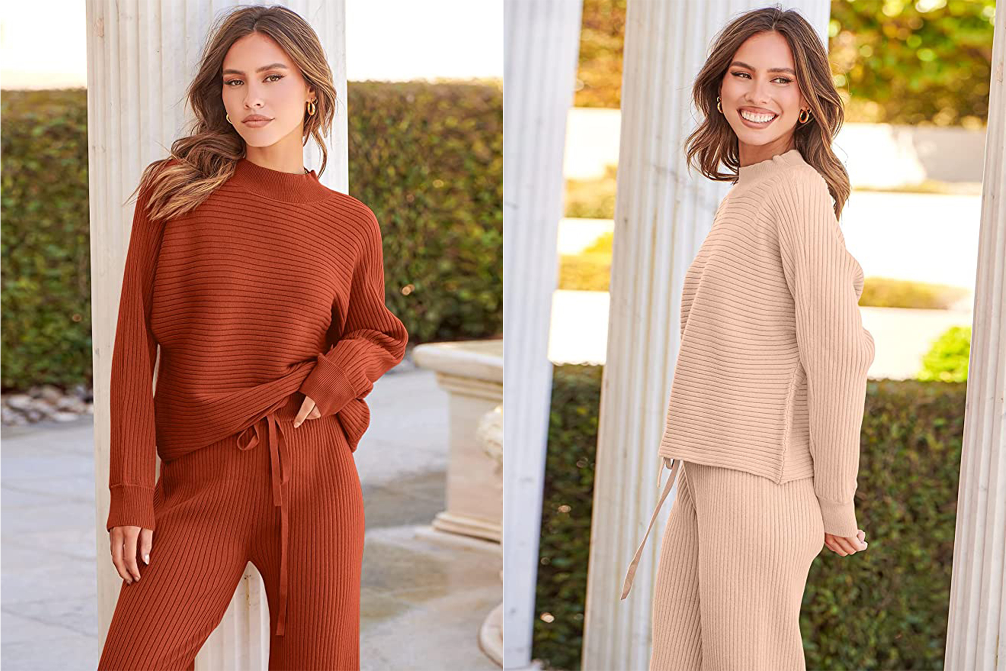Anrabess Ribbed Knit Set Is a Year-Round Lounge Look