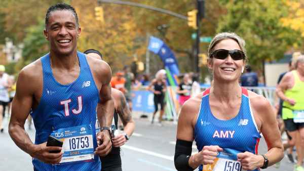 Amy Robach and T.J. Holmes Run Brooklyn Half Marathon Together: See Race-Day Photo